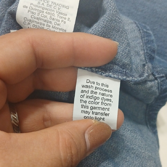 MADEWELL Denim Puff-Sleeve Shirtdress in Harris Wash sz M, gentle Used - Picture 8 of 13